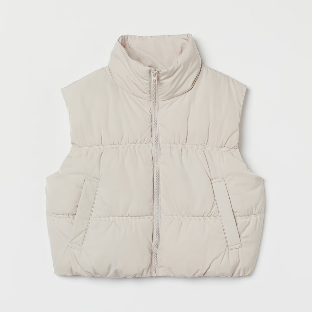 H&M cropped puffer vest